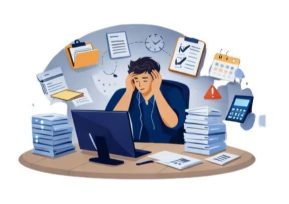 Manual business processes increasing labor costs before AI automation implementation..jpeg